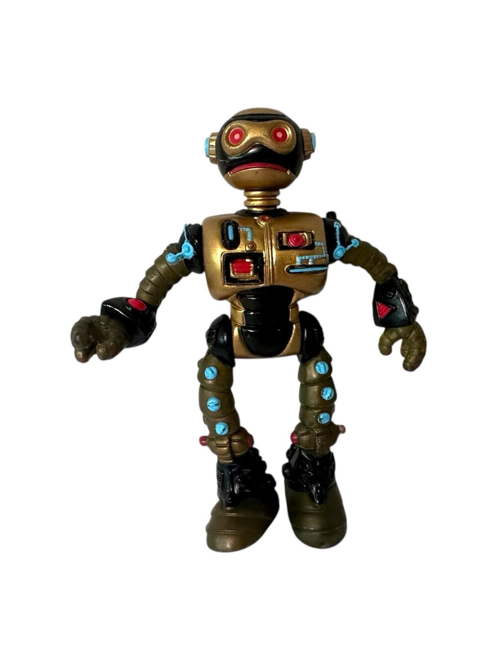 Vintage 1990 Mirage Teenage Mutant Ninja Turtles Fugitoid TMNT Toy Figure 4.5"